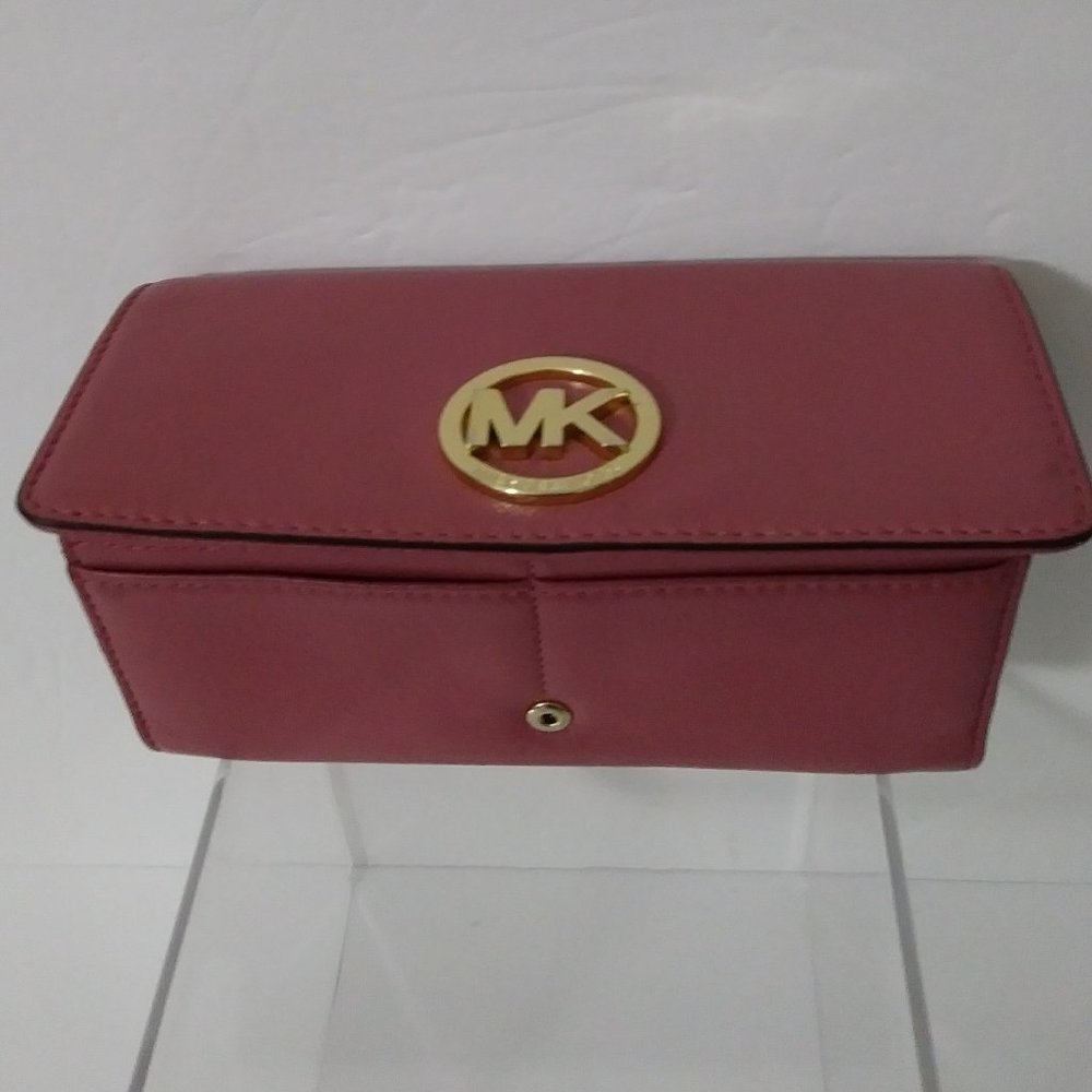Michael Kors Fulton Leather Carryall Card Holder